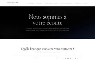 NewVision homepage website preview