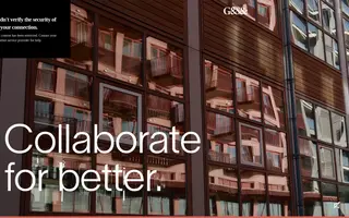 G&S& homepage website preview