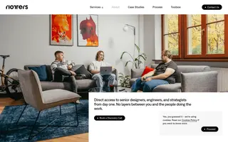 Riotters homepage website preview