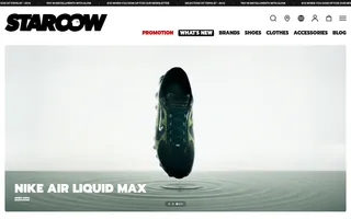 Starcow homepage website preview