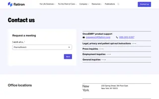 Flatiron homepage website preview