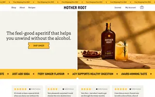 Mother Root homepage website preview