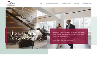 Lexington Partners homepage website preview