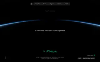 Augen Pro homepage website preview