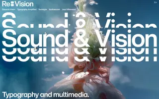 Sound & Vision homepage website preview