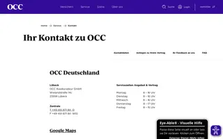OCC homepage website preview