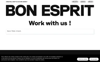 Bon Esprit homepage website preview