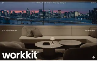 work kit homepage website preview