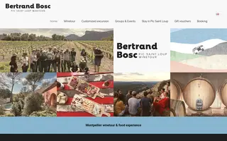 Bertrand Bosc homepage website preview