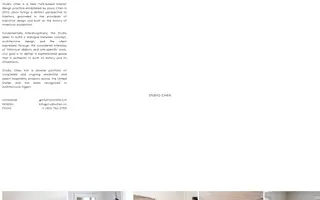 Studio Chen homepage website preview