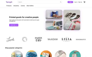 Templi homepage website preview