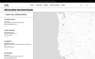 BDK Parfums homepage website preview