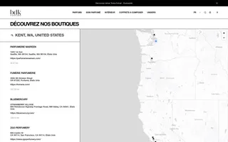 BDK Parfums homepage website preview