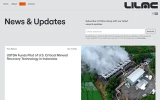Lilac homepage website preview