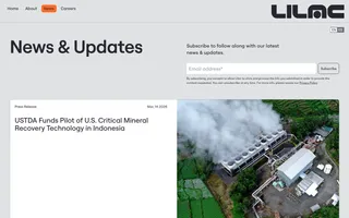 Lilac homepage website preview
