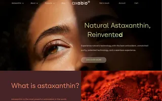 axabio homepage website preview