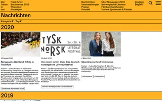 Norway2019 homepage website preview