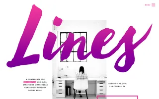 Lines Conference homepage website preview