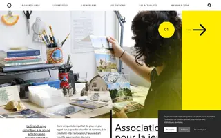 Le grand large homepage website preview