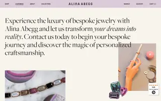 Alina Abegg homepage website preview