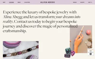 Alina Abegg homepage website preview