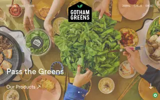 Gotham Greens homepage website preview