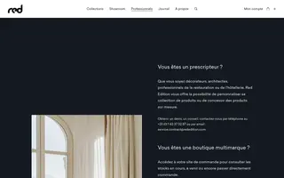 Red Edition homepage website preview