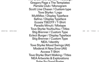 Gregory Page homepage website preview