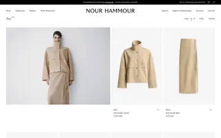 Nour Hammour homepage website preview