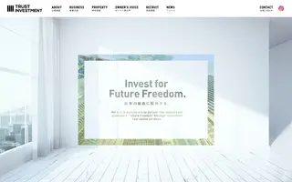 Trust Investment homepage website preview
