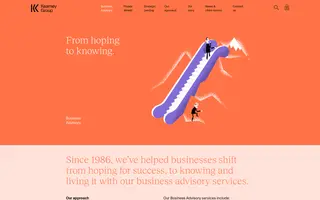 Kearney Group homepage website preview