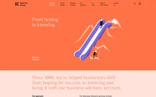 Kearney Group homepage website preview