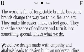 Universal Favourite homepage website preview
