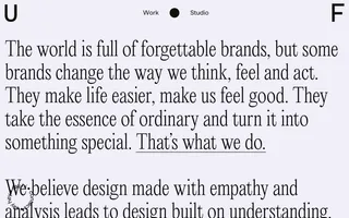 Universal Favourite homepage website preview