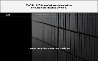 NOAT homepage website preview