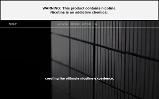 NOAT homepage website preview