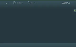 LEOBALO homepage website preview