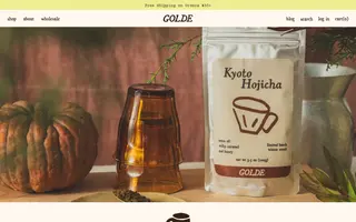 Golde homepage website preview