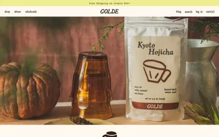 Golde homepage website preview