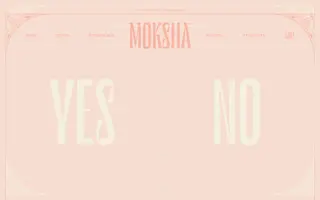 Moksha homepage website preview