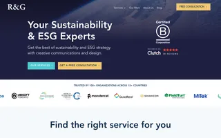 R&G Strategic homepage website preview