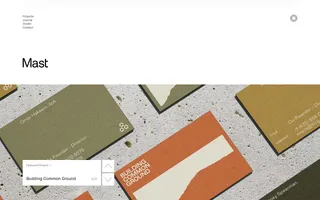 Mast homepage website preview