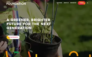 OVO Foundation homepage website preview
