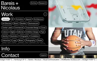Bareis + Nicolaus homepage website preview