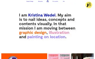 Kristina Wedel homepage website preview