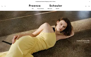 Proenza Schouler homepage website preview