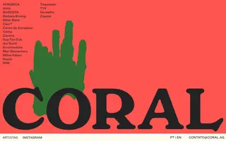 Coral Agency homepage website preview