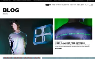 OBEY homepage website preview