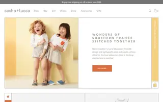 Sasha+Lucca homepage website preview