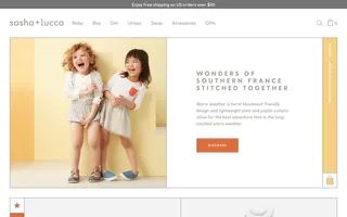 Sasha+Lucca homepage website preview